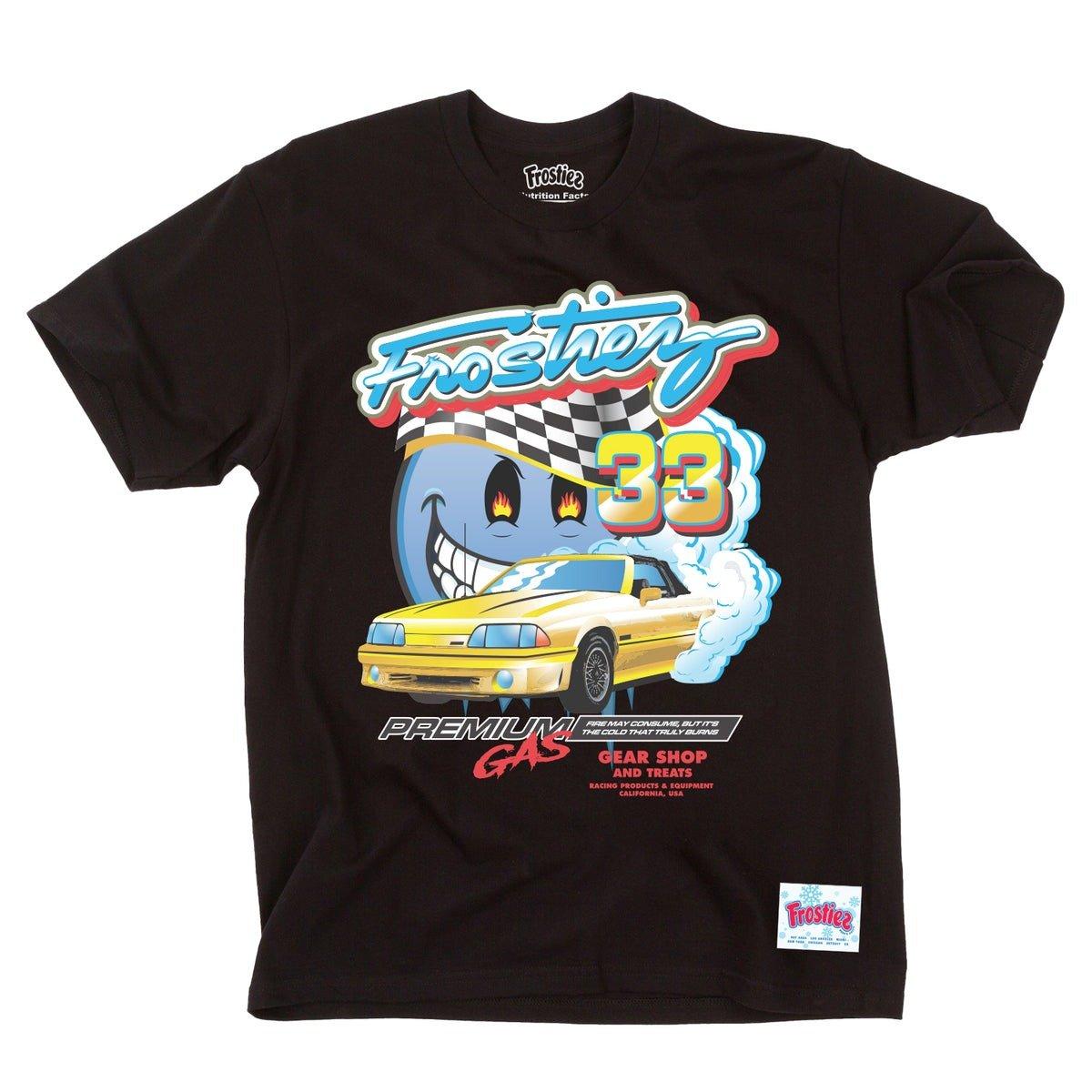 Frostiez Men's Fried Tires Tee Shirt - Black - BLACK